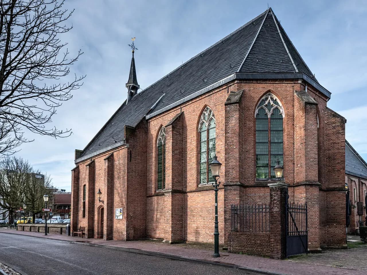 The Men's Hall from the outside of the historic building